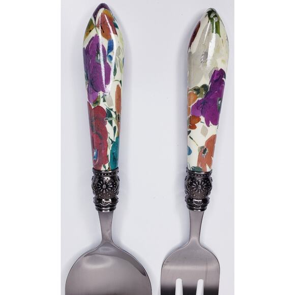 *RARE* THE PIONEER WOMAN 2 Piece Timeless Floral Server Set in VGUC - Picture 3 of 9